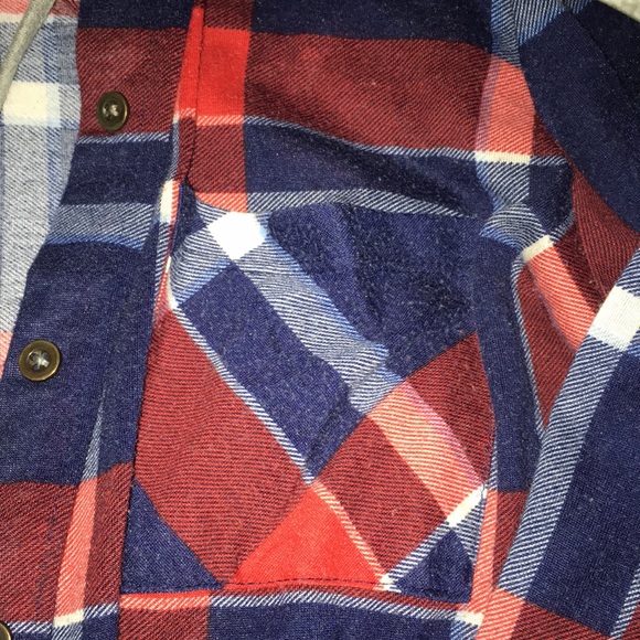 🍁Rue 21 Hooded Flannel - Picture 3 of 9